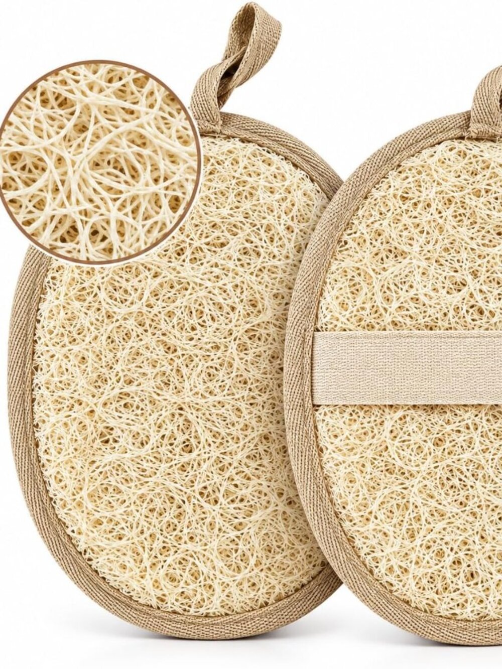Egyptian Natural Loofah Sponge 100% Plant-Based Body Scrubber